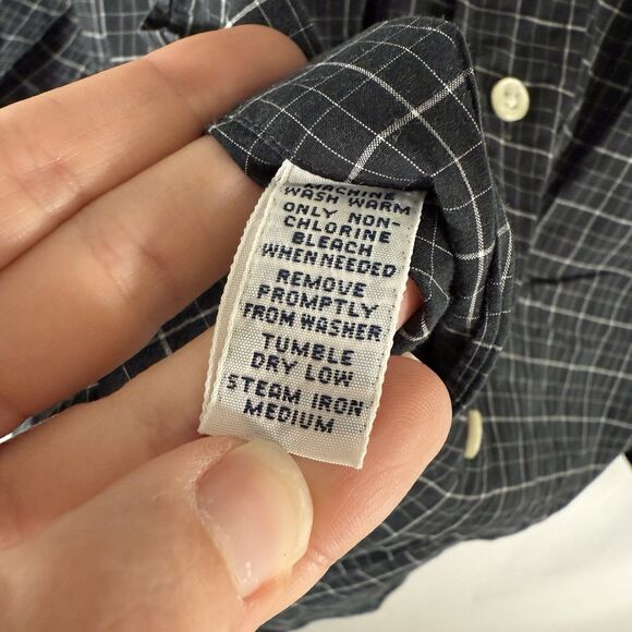 Ralph Lauren Blake Shirt Men's XL Black Plaid Collared Long Sleeve Button Down - Picture 7 of 10